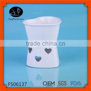 Fondue Set White Ceramic Chocolate Fondue With Logo/ceramic Pot/white Cement,fondue Set thumbnail-1