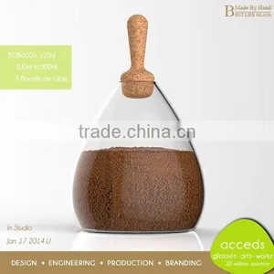 Professional Custom Decorative High End Glass Jar With Lid thumbnail-1