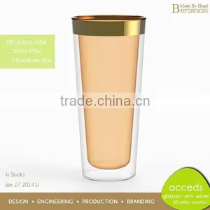 Unique Borosilicate Glass Double Wall Thermos Cup thumbnail-2