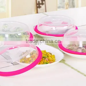 Prevent Oil Splash Food Heating Insulation Plastic Microwave Cover thumbnail-4
