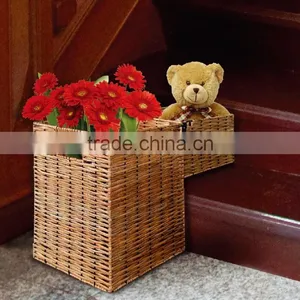 RH-4564 High Quality Wholesale Large Wicker Step Basket or Willow House Stair Storage Baskets thumbnail-1