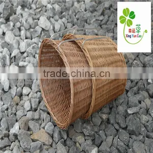 Wicker Round Bicycle Basket With Lid Wholesale Basket thumbnail-1