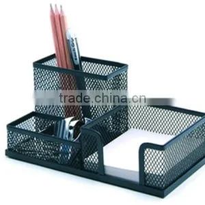 Multifunction Metal Mesh Pen Holder Storage Desktop Small Items School Office Supplies Desk Organizer thumbnail-2