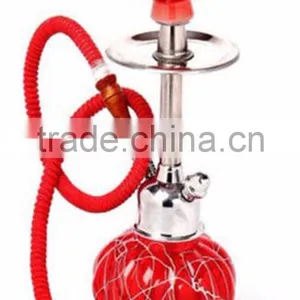 Red Glass Fancy Hookah Shisha for Sale thumbnail-1