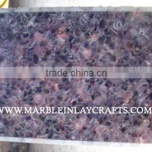 Amethyst Gemstone Slabs , Natural Amethyst Stone Slab thumbnail-1