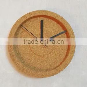 Natural Round Cork Clock thumbnail-1