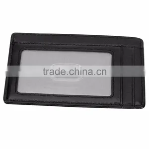 RFID Genuine Leather ID Business Credit Card Holder Italian Vegetable Tanned Leather Durable Ultra Multiple Slim thumbnail-6