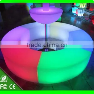 LED Colorful Garden Dining Table Bench Seats /classic Long Bench thumbnail-3
