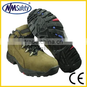NMSAFETY Rubber Cement Sole Working Shoes With Steel Toe Cap Nubuck Leather High Quality thumbnail-1