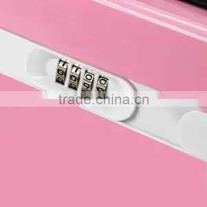 Professional Girly Plastic Makeup Box Beauty Cosmetic Box (Pink) thumbnail-5
