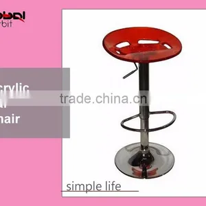 Bar Furniture Stool Acrylic Counter Height Swivel Bar Chairs With Footrest thumbnail-1