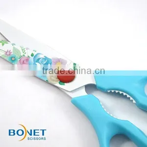 SKI0002 8-1/4" High Quality Non-stick Color Coating Kitchen Scissors thumbnail-2
