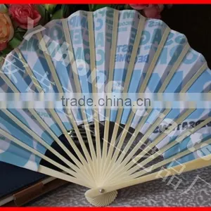 Bamboo Cloth Hand Fans for Gift thumbnail-5