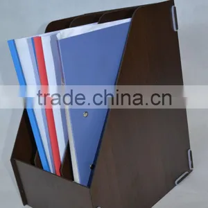 2016 New Design Customed Office Supplies Wooden Office Magazine File Boxes / Holders / Organizers for Document Files thumbnail-1