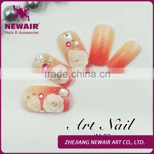 2016 Fashion Artificial Nail Tips Design Color Finger Nail Tip Designed Nail Tips Wholesale thumbnail-2
