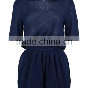 Plus Size Custom Jumpsuits Hooded Knitted Casual Womens Sexy Playsuit thumbnail-5