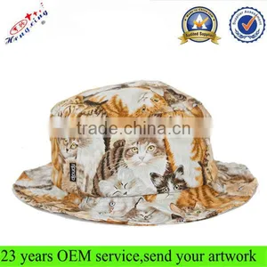 Small Quantity Wholesale All Over Print Fashion Tie Dyed Custom Made Bucket Hat thumbnail-1