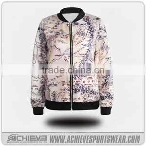 Custom Sublimation Men Women American Baseball Jackets thumbnail-4