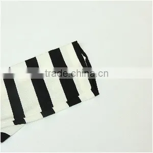 Ladies Top Fashion White and Black Striped Blazer 2015 for Autumn thumbnail-3