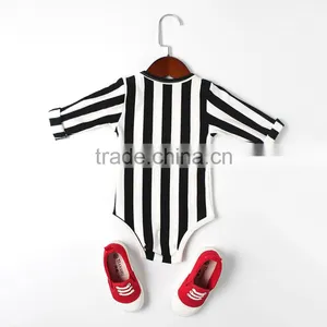 Sweet New Born Baby Gift Set Black White Striped Baby Romper Set thumbnail-3