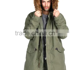 Seibertron Slim Fit Cotton N-3B Coat Mens Slim Fit Winter Coat Dust Coat thumbnail-1