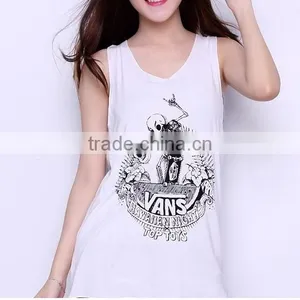 New Style of Women Tank Top, 100% Cotton, Custom Printing thumbnail-3
