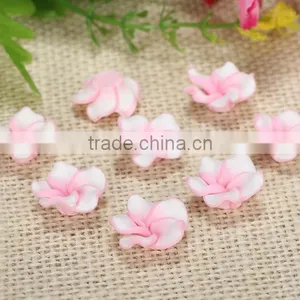45mm Big Frangipani Flower Clay Charms Diy Custom Polymer Clay Beads 2016 Clay Jewelry Accessories thumbnail-5