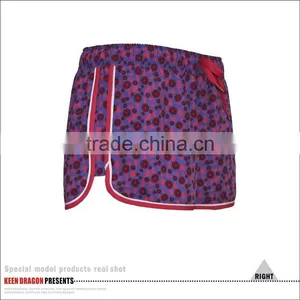 High Quality Girls Gym Shorts Sublimation Print Womens Running Shorts thumbnail-5