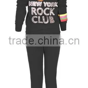 Women's Sporty Embellished Two Piece Active Set With Zip Up Jacket thumbnail-2