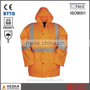 EN20471 Oxford 3M Parka Jacket With Reflector High Visibility Clothing thumbnail-1