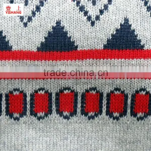 Jacquard Sweater 85%Wool 15%Acrylic Men's Fashion Sweater thumbnail-3