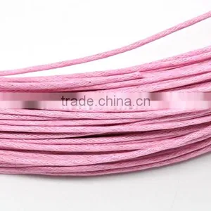 High Quality 80M Pink Waxed Cotton Necklace Cord 1.5mm thumbnail-2