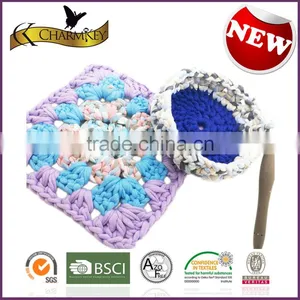 Charmkey Crochet Yarn Cotton Spandex Polyester Tape Yarn New Pattern T Shirt Yarn thumbnail-6