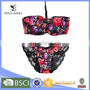 New Underwired Adjustable Adult Sexy Womens Bra And Panty Underwear thumbnail-1