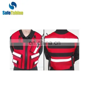 2017 New Design Cheap Fluorescent Safety Vest With Multi-pocket Clothing Safety thumbnail-1