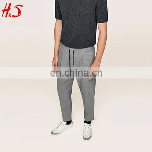 China Supplier OEM Custom Mens Casual Trousers With Drawstring Waistband thumbnail-1