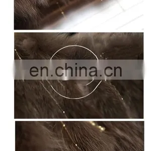 New Style Hot Sale Fox Fur Round Collar Coat for Women Winter Clothes Parka thumbnail-5