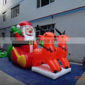 20ft Giant Inflatable Santa Claus,lighted Santa Claus Outdoor Christmas Decorations thumbnail-1