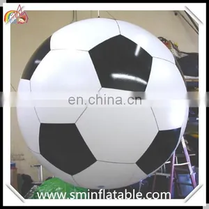 Commercial Inflatable Football Helium, Pvc Inflatable Football Sphere, Advertising Soccer Replica Helilum Balloon for Promotion thumbnail-1