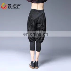 100% Polyester Women Elastic Waist Sports Indian Harem Trousers for Outdoor thumbnail-1