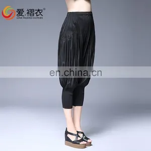 100% Polyester Women Elastic Waist Sports Indian Harem Trousers for Outdoor thumbnail-4