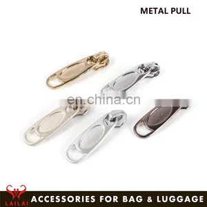 Fashion Zinc Alloy Material Metal Zipper Puller With Slider Use in Bag/handbag/luggage thumbnail-1