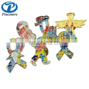 Wholesale Pink Ribbon Breast Cancer Awareness Brooch Pin thumbnail-5