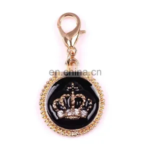 Custom Enamel Keyring With Lobster Clasps White Owl Key Chain Metal Owl Enamel Keychain for Bag thumbnail-3