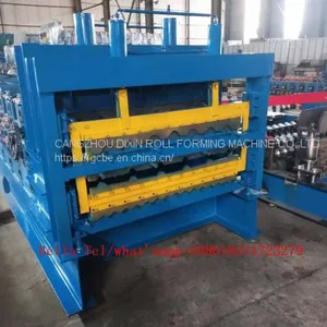 Roofing Sheet Roll Forming Machine Double Layer Metal Tile Making Machine thumbnail-4