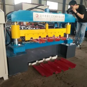 New Type Galvanized 686 Trapezoidal Plate Ibr Roof Sheet Metal Stamping Machines With High Speed thumbnail-5