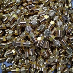 Brass Reducing Union With Cap and Valve Core (brass Union, Brass Fitting) thumbnail-1