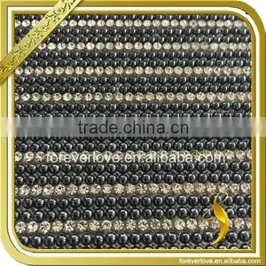 Custom Design Rhinestone Sheet Hotfix Aluminum Crystal Rhinestone Mesh FRM-210 thumbnail-1