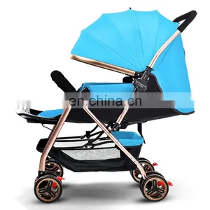China High Quality Two-Way Lightweight Foldable Multifunctional Baby Stroller thumbnail-5