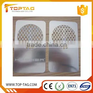 Customized Lase Cut Stainless Steel Metal Busniess Card For Gift Usage thumbnail-6